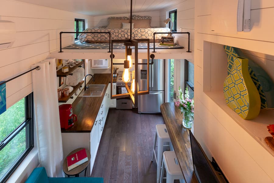 Tiny House Hakkında Her Şey - Küçük Evler Mutfak ve Yatak Odası